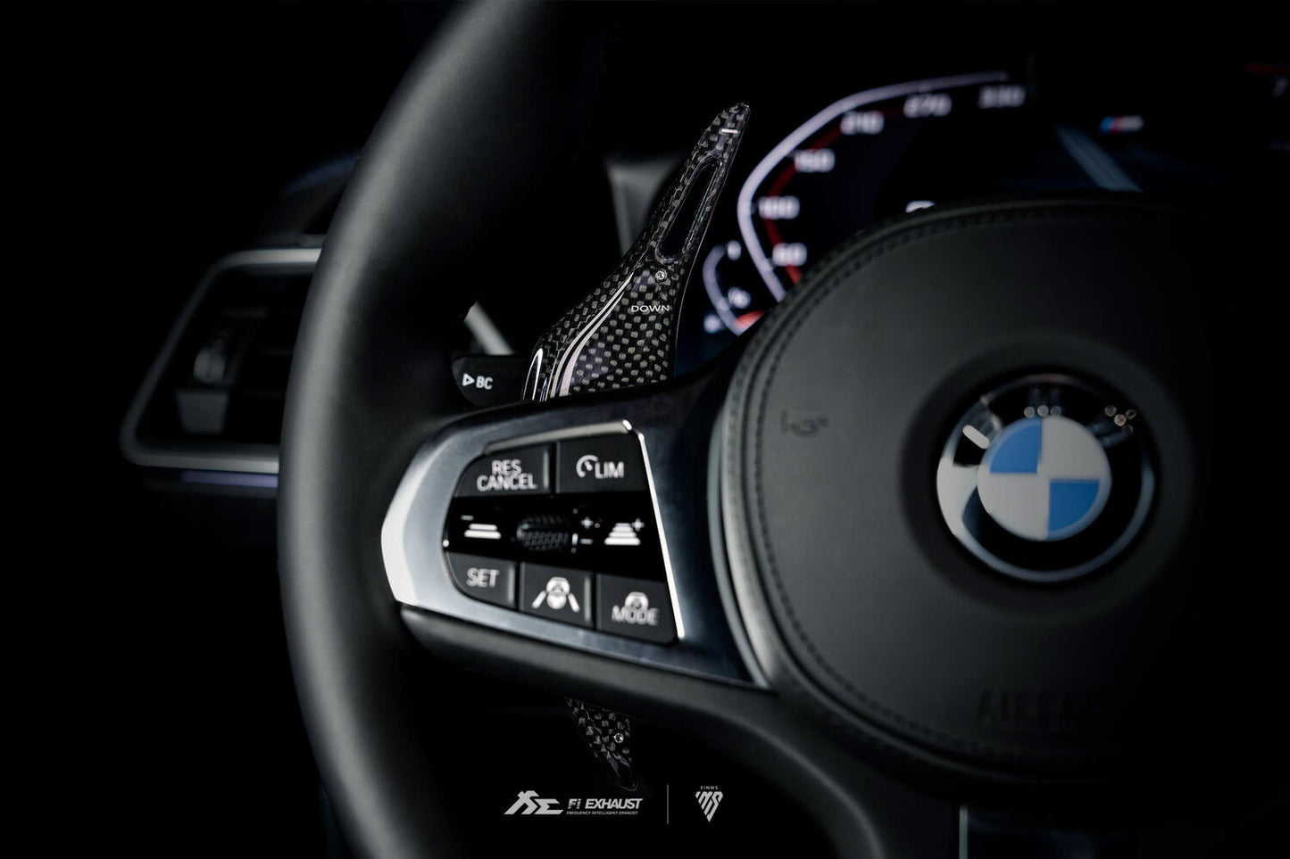 BMW G系列 1K格紋碳纖維 競技銀色線