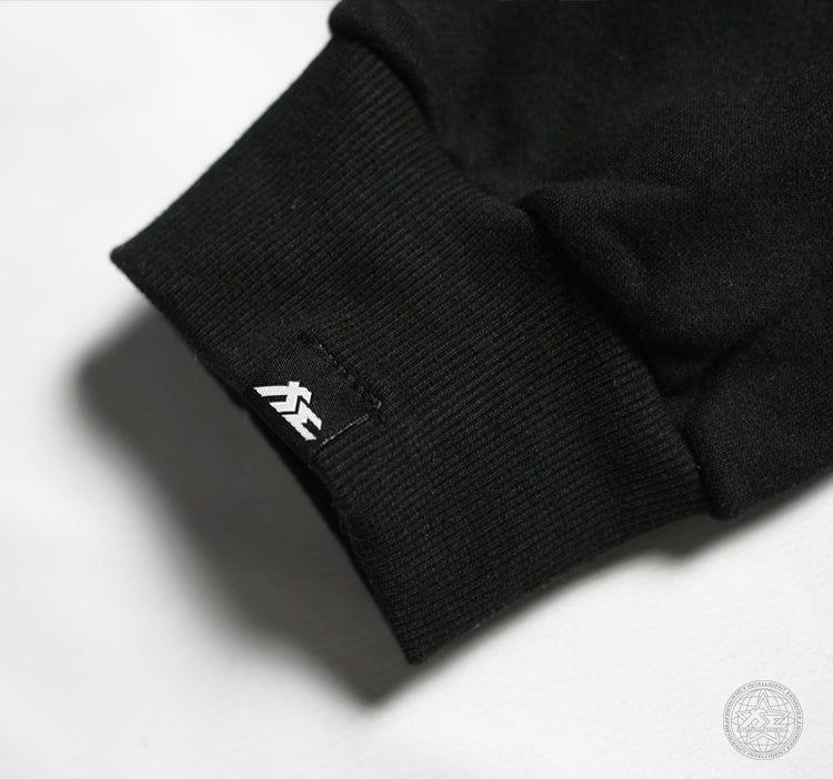 Fi EXHAUST LOGO 帽T 黑色 袖口 LOGO