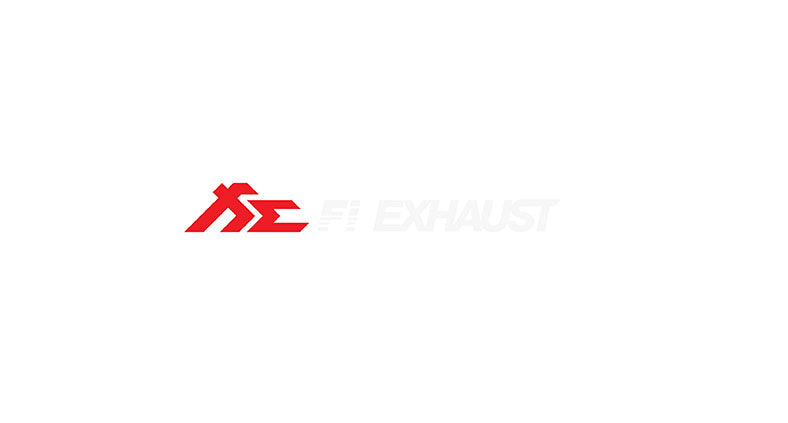 Fi EXHAUST 經典紅白貼紙