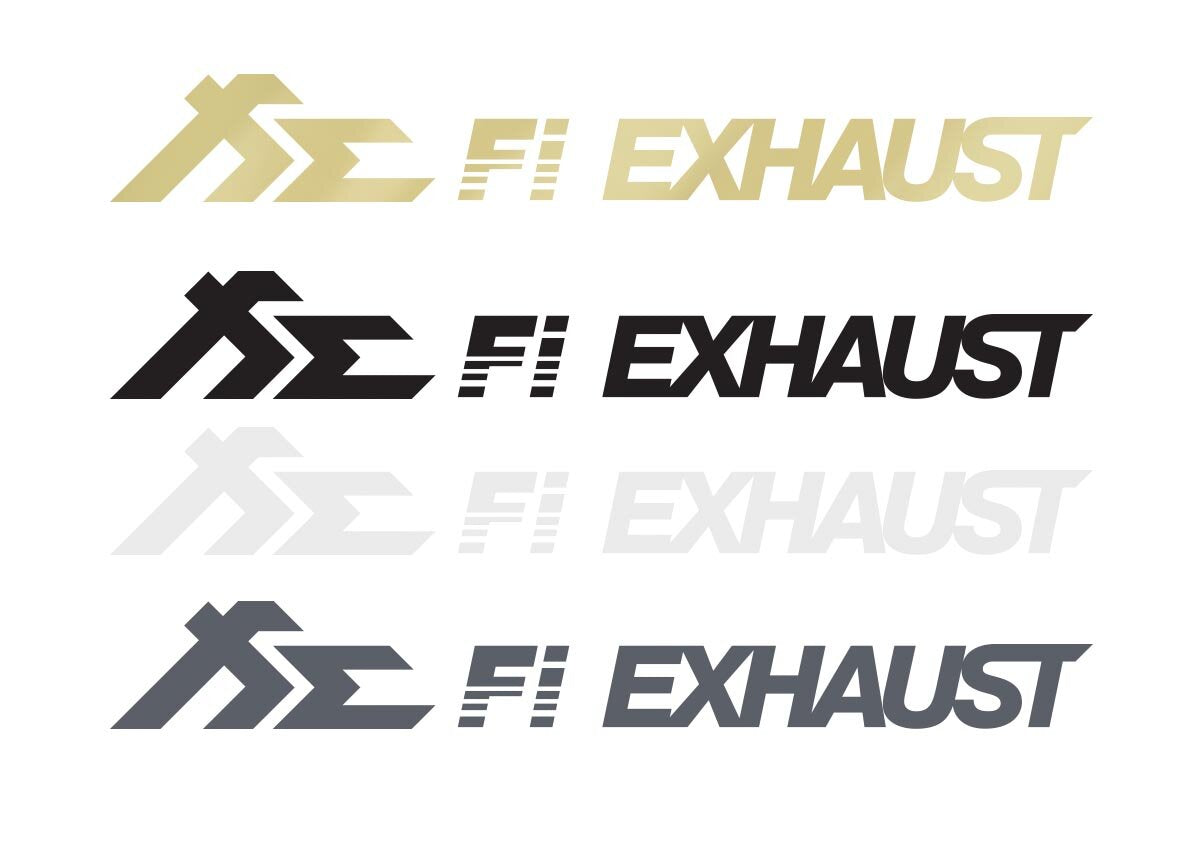 Fi EXHAUST 單色系貼紙組合包