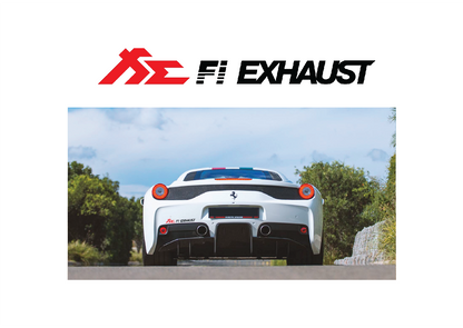 Fi EXHAUST 經典紅黑貼紙